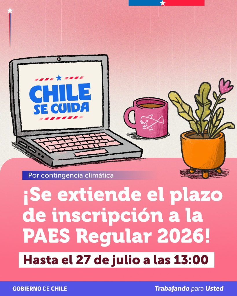Se extiende el plazo para la inscripción | PAES Regular 2027